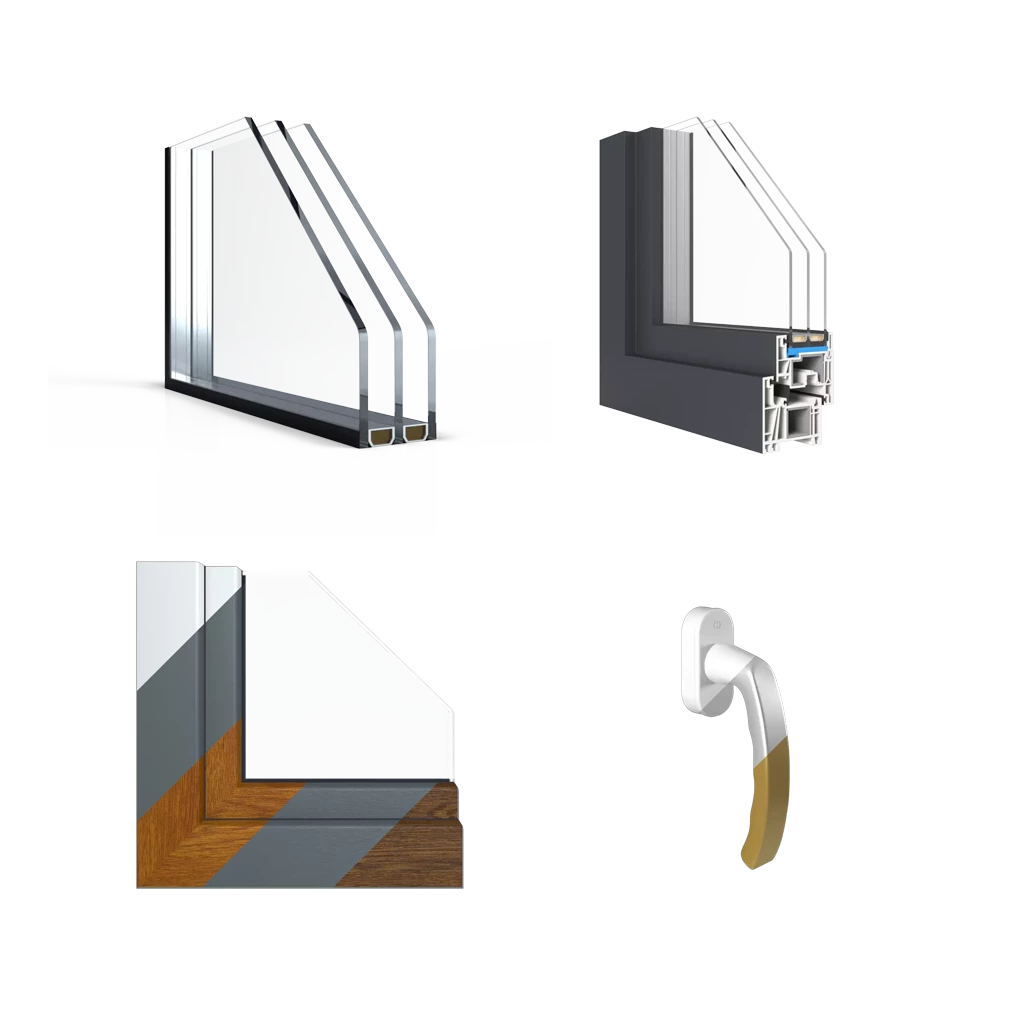 PVC Economy windows window-profiles gealan linear