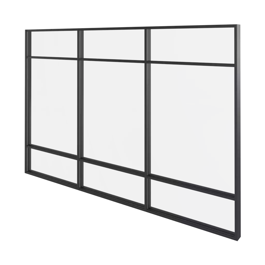 Glass facade windows   