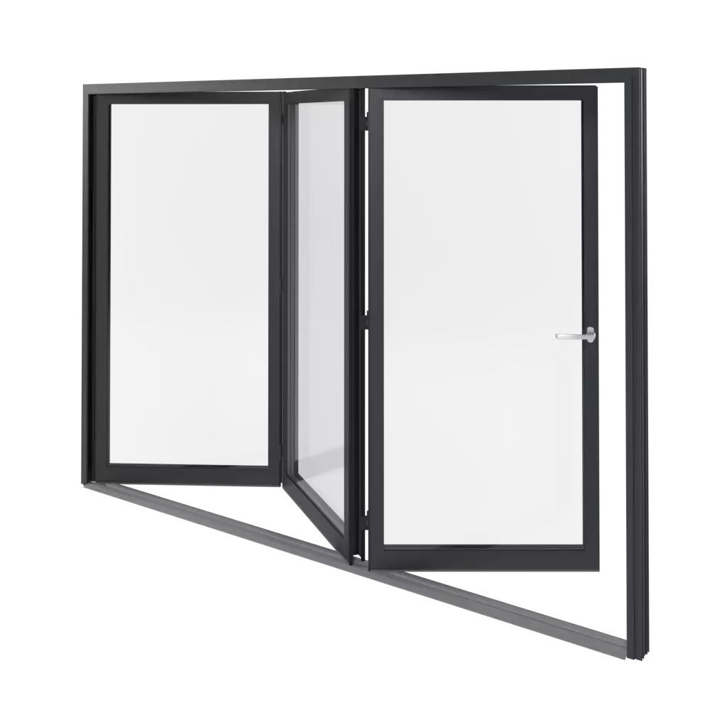 Folding windows windows window-profiles aliplast panorama